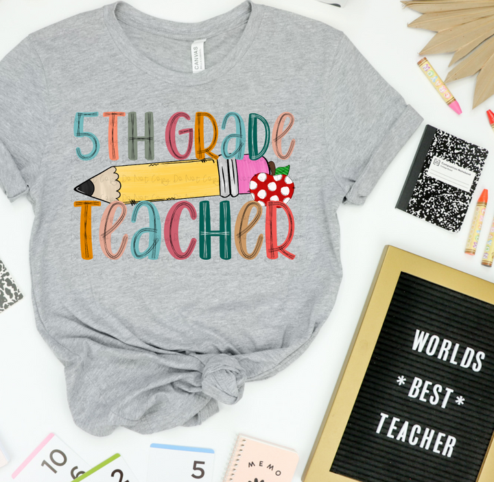 Grade Level Teacher DTF Print