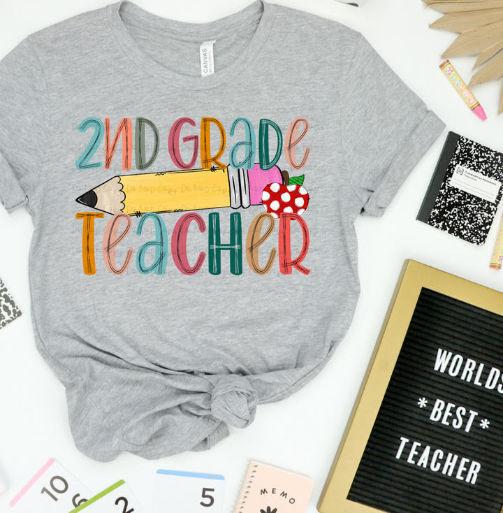 Grade Level Teacher DTF Print