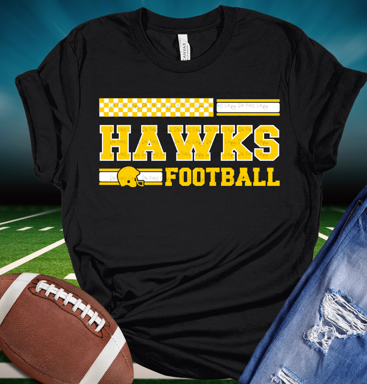 Hawks Football DTF Print