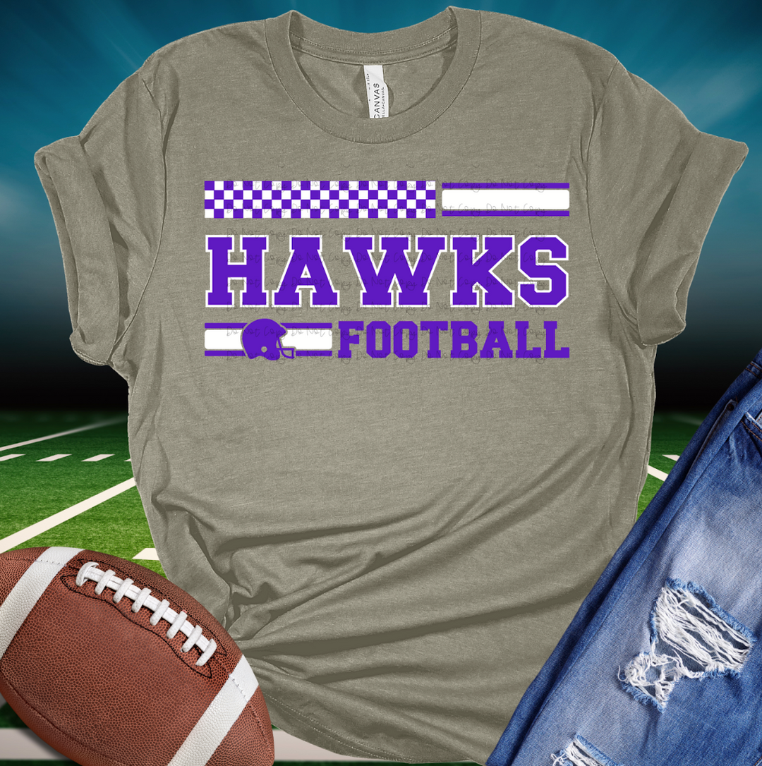 Hawks Football DTF Print