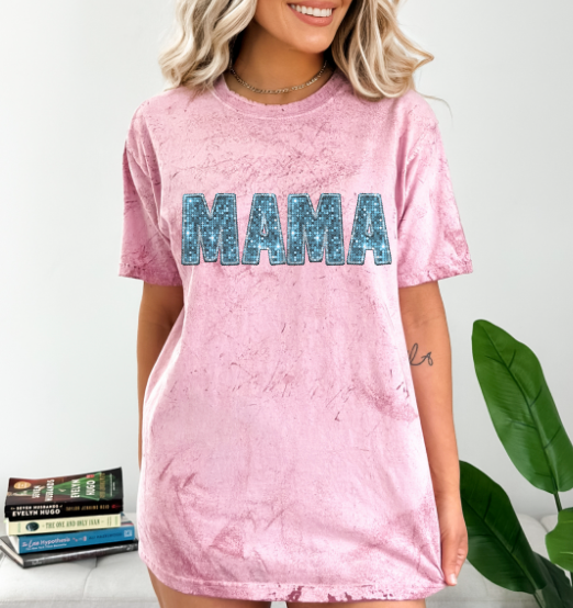 Mama Sequin DTF Print