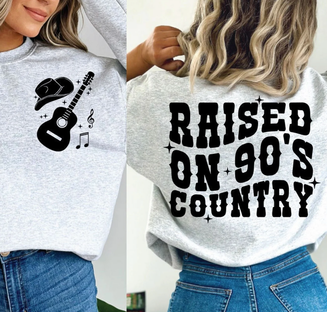 Raised on 90's Country Set DTF Print