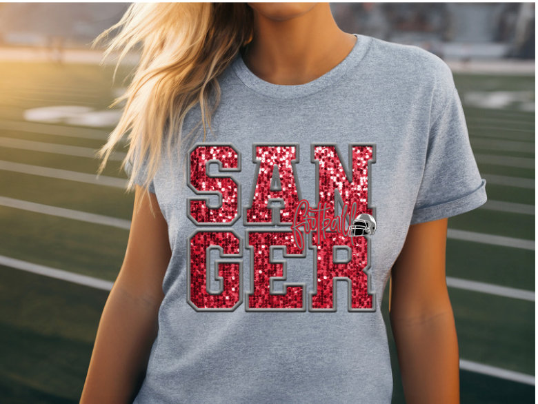 Sanger Football DTF Print – Simple Tymes