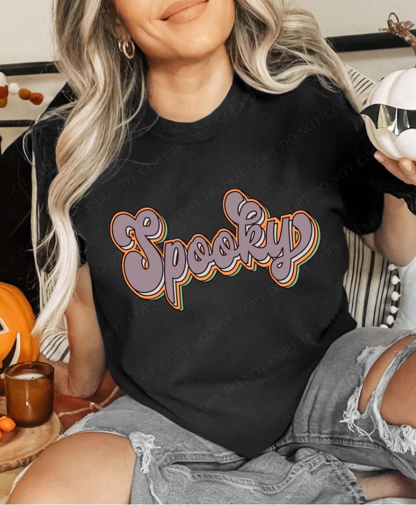 Retro Spooky DTF Print