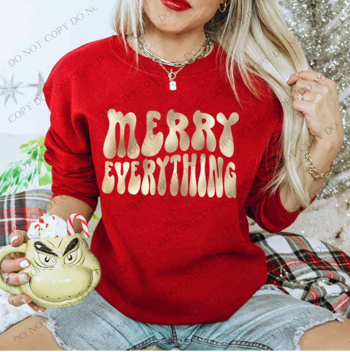 Merry Everything DTF Print