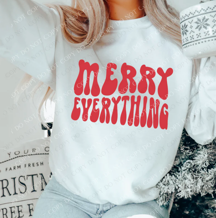 Merry Everything DTF Print