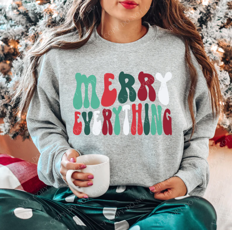 Merry Everything DTF Print