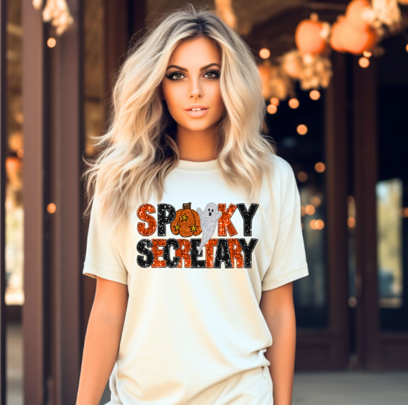 Spooky Secretary DTF Print