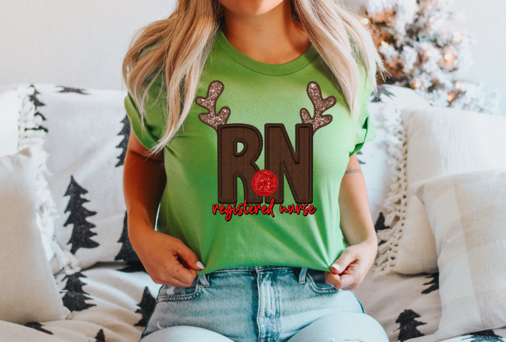 Medical Field Reindeers DTF Print