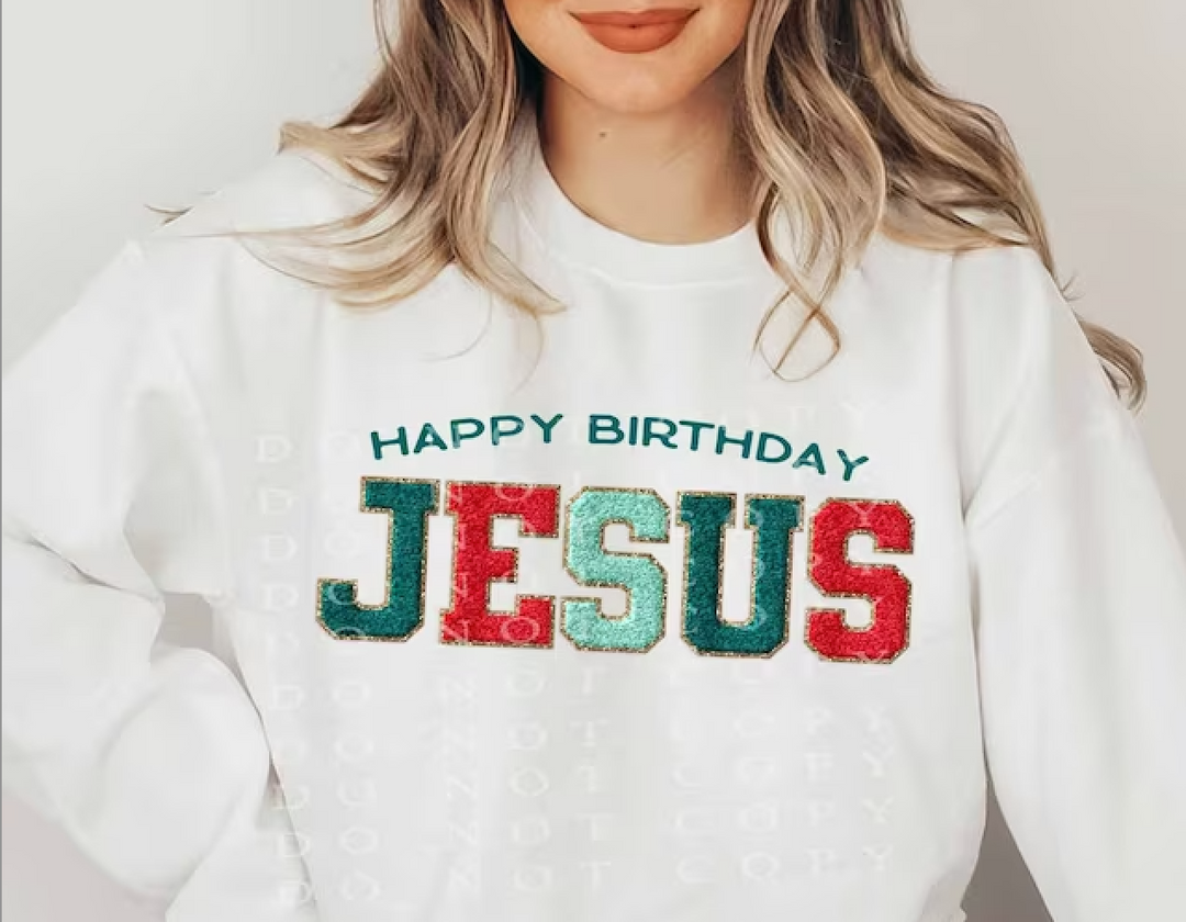 Happy Birthday Jesus DTF Print