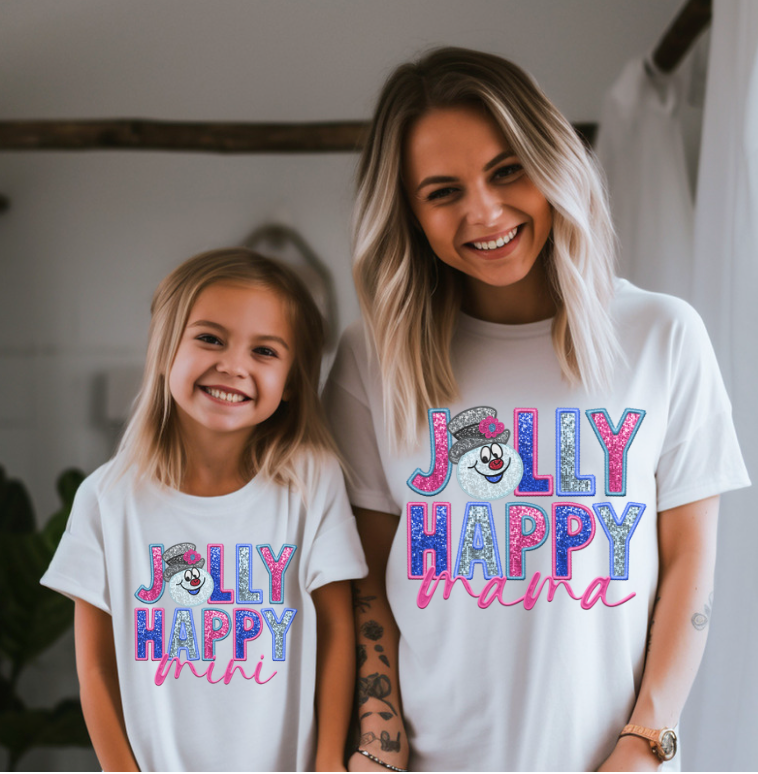 Jolly Happy Mama and Mini DTF Print