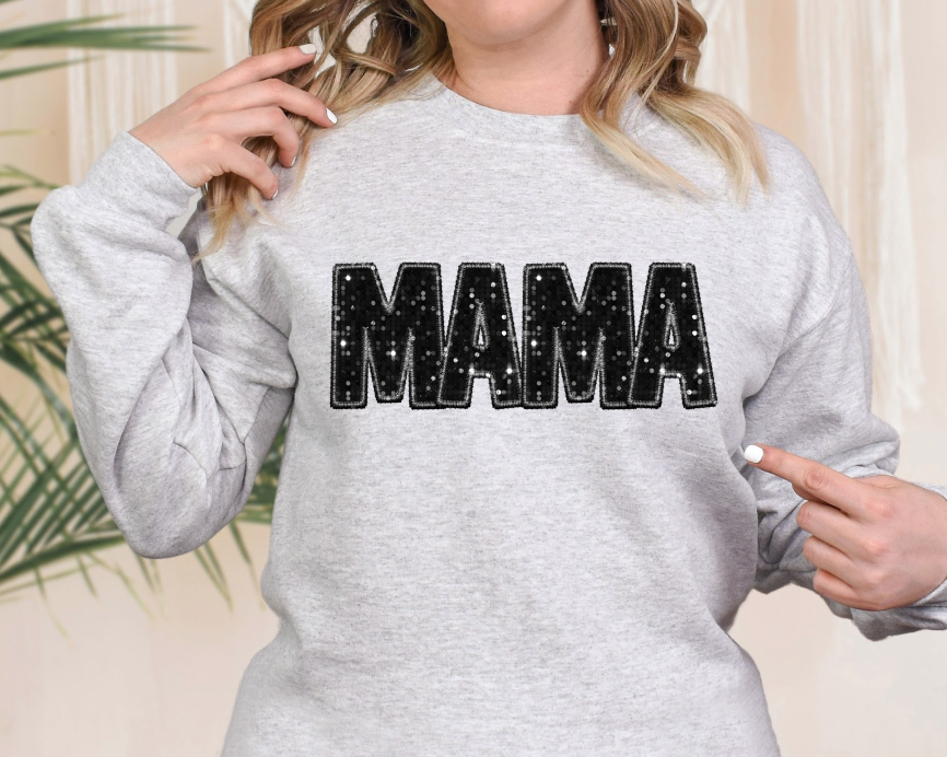 Mama and Mini Faux Glitter DTF Print