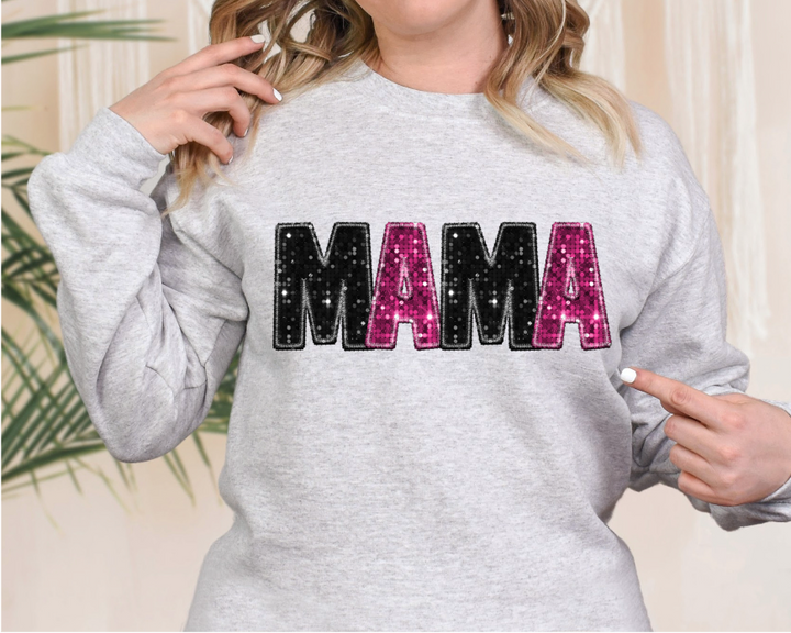 Mama and Mini Faux Glitter DTF Print