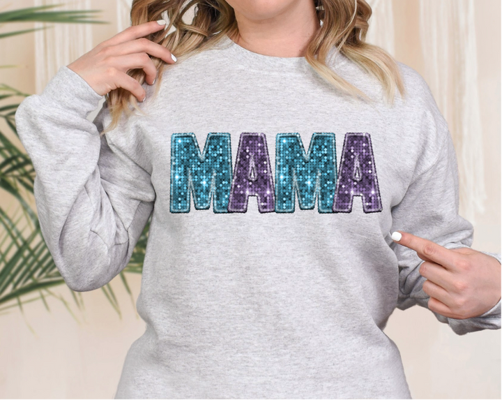 Mama and Mini Faux Glitter DTF Print