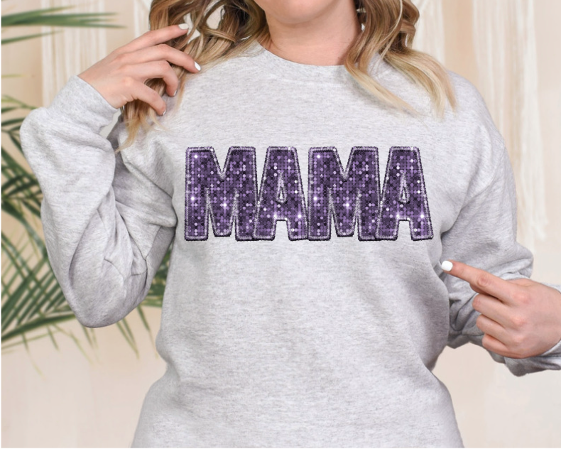 Mama and Mini Faux Glitter DTF Print