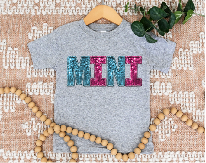 Mama and Mini Faux Glitter DTF Print