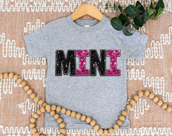 Mama and Mini Faux Glitter DTF Print