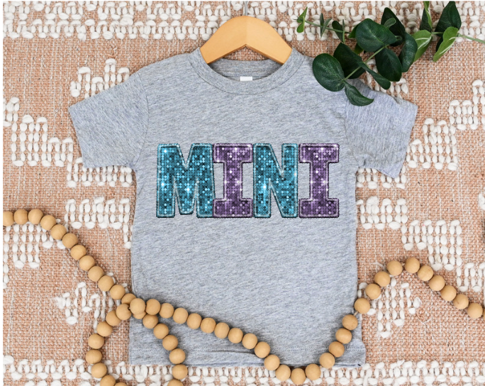 Mama and Mini Faux Glitter DTF Print