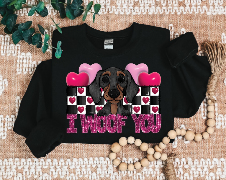 I Woof You DTF Print