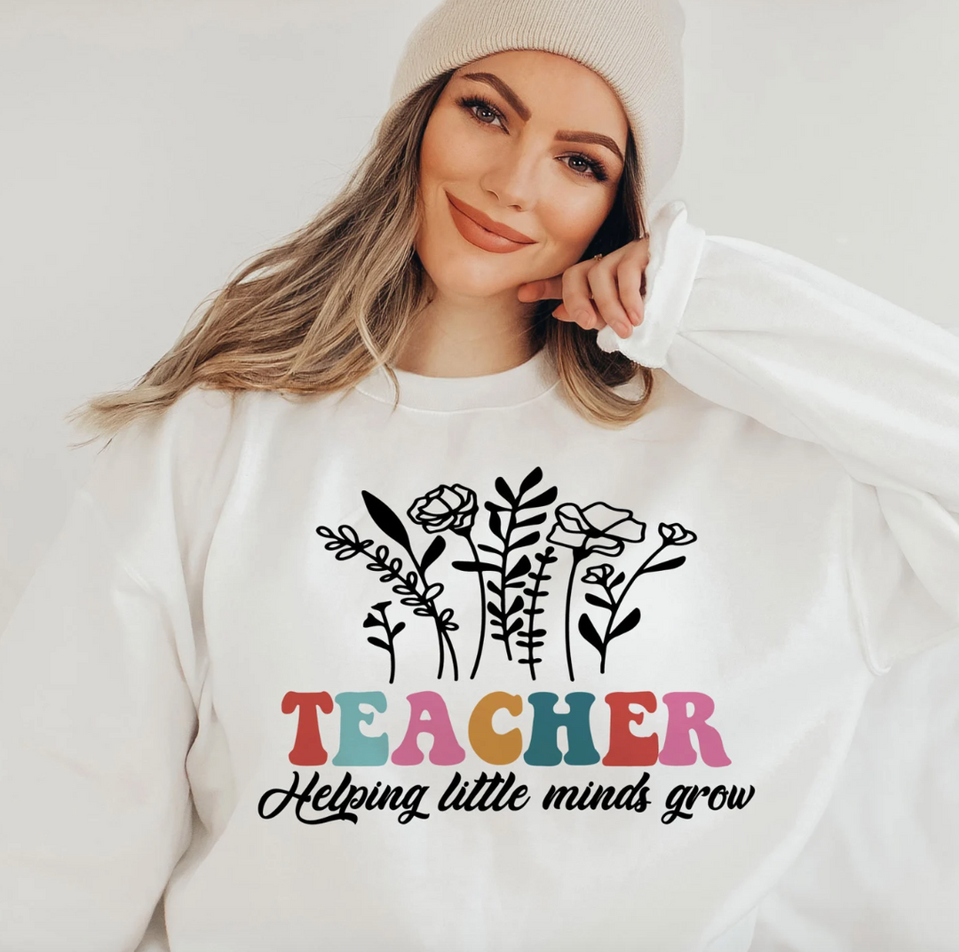 Teacher Helping Little Minds Grow DTF Print