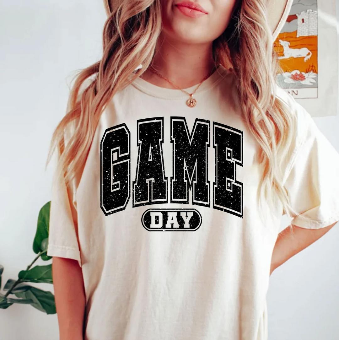 Game Day Faux Glitter DTF Print