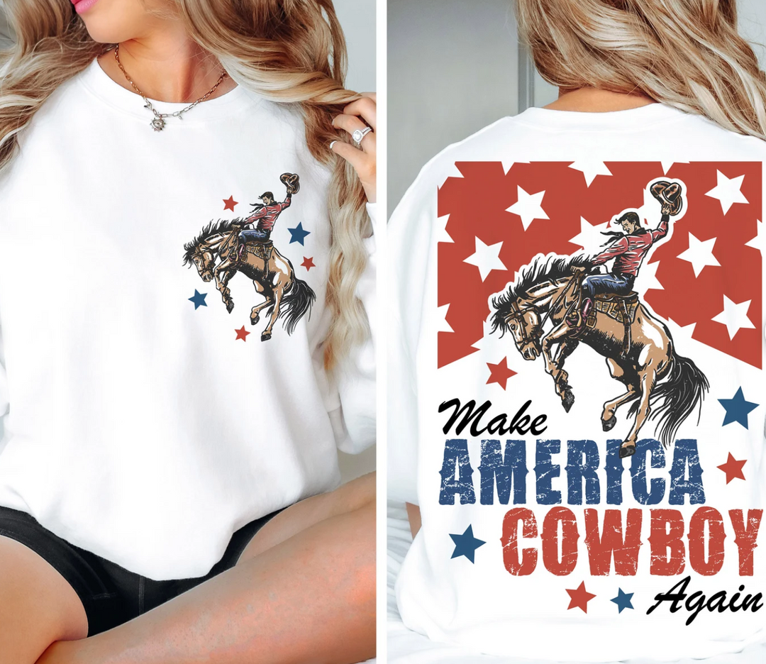 Make America Cowboy Again Set DTF Print