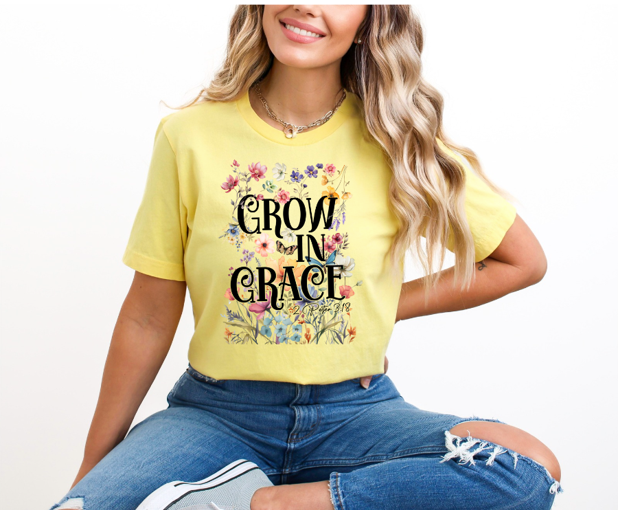 Grow in Grace DTF Print