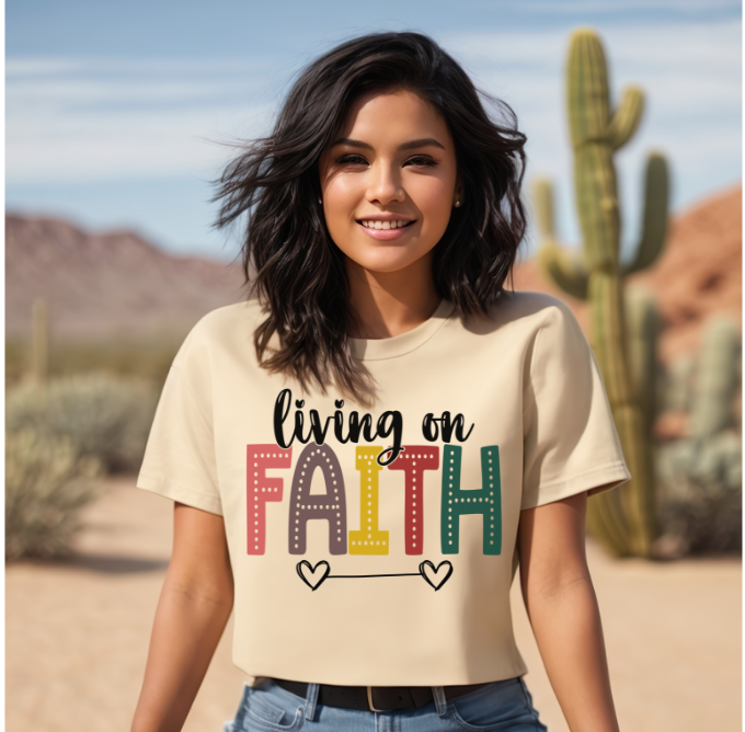 Living on Faith DTF Print