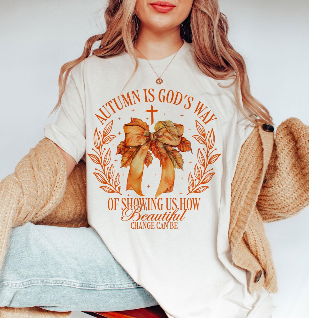 Autumn is God's Way DTF Print