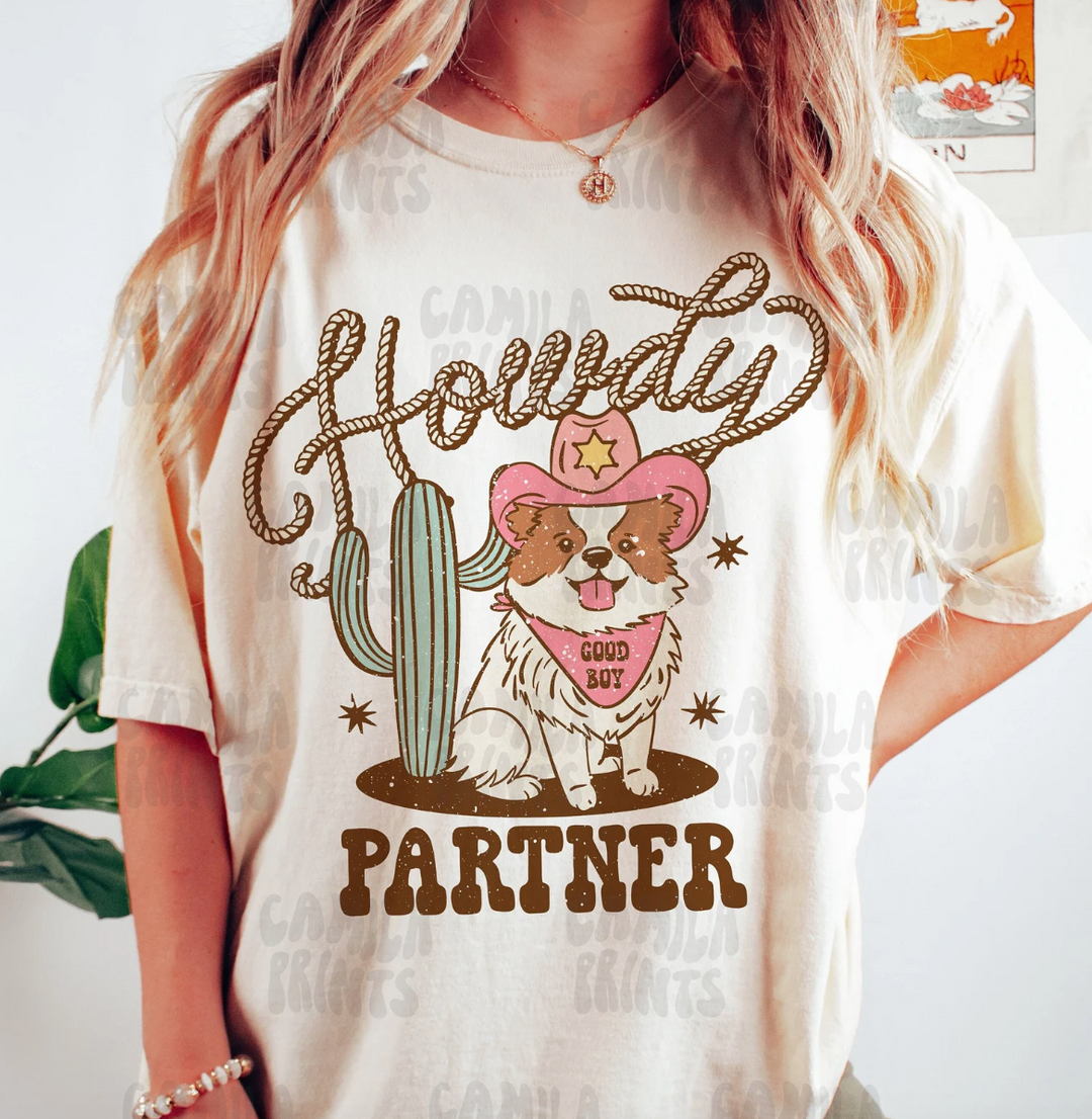 Howdy Partner DTF Print