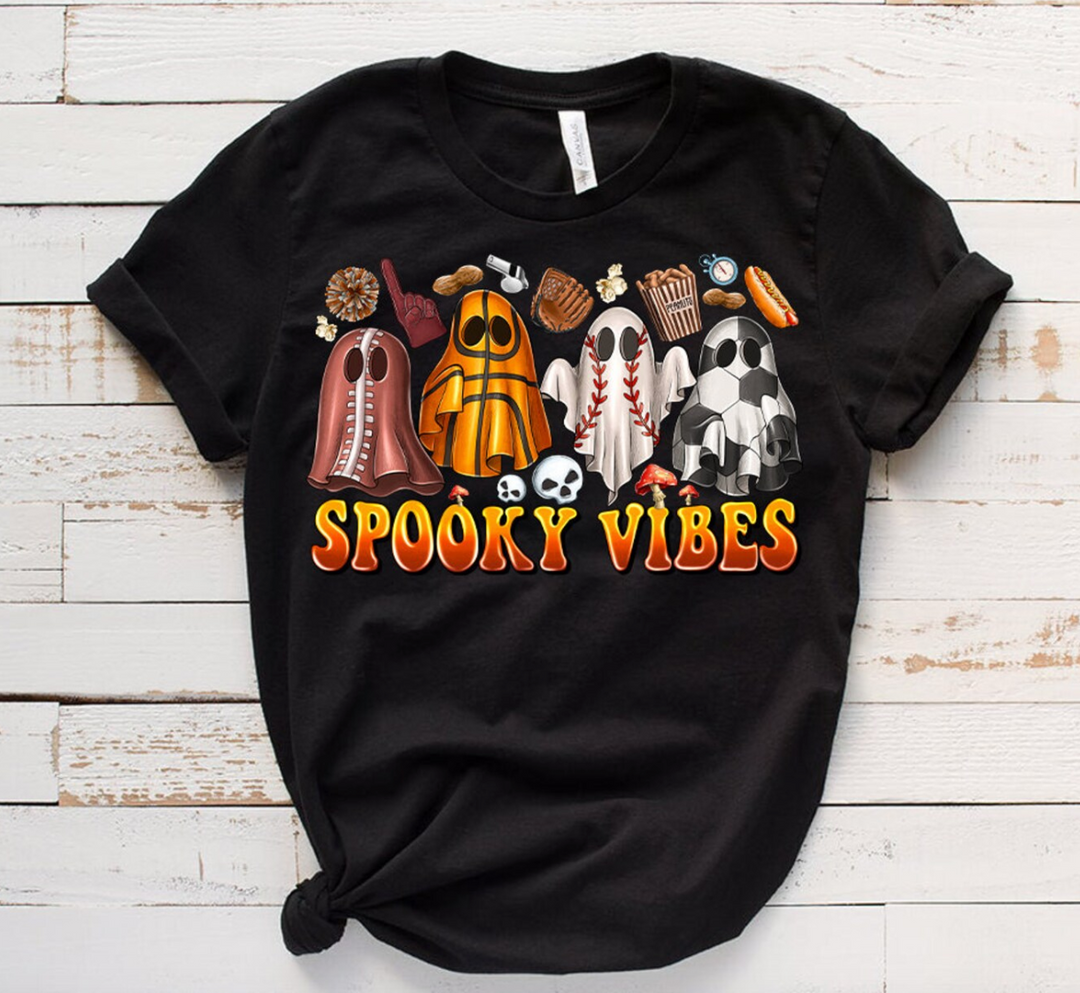 Spooky Vibes Sports DTF Print