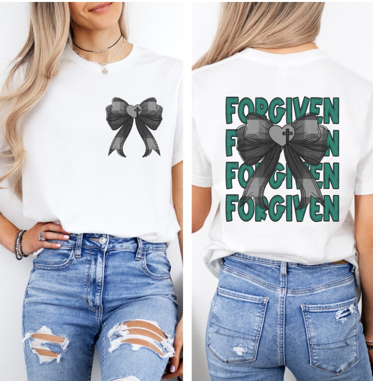 Forgiven Coquette Bow SET DTF Print