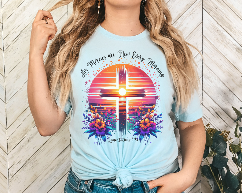 His Mercies Sunset DTF Print