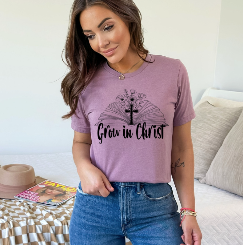 Growing in Christ DTF Print