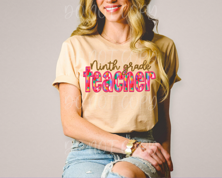 Teacher Grade Brushstroke DTF Print