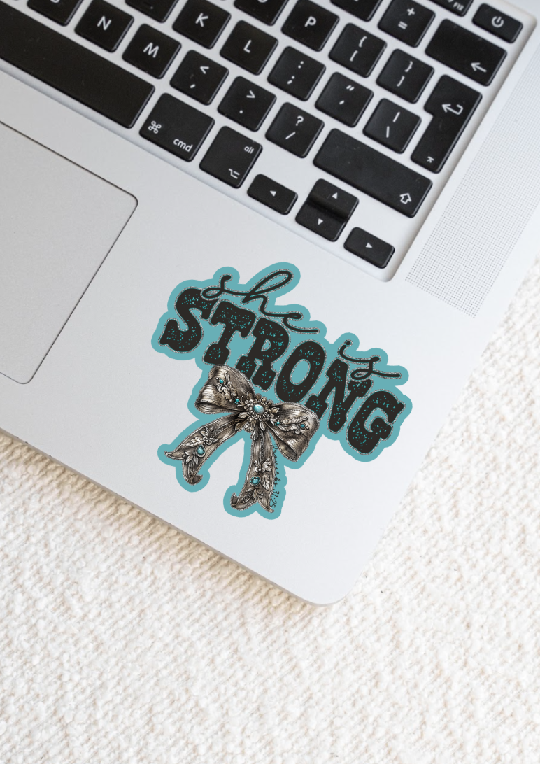She is Strong Die Cut Stickers
