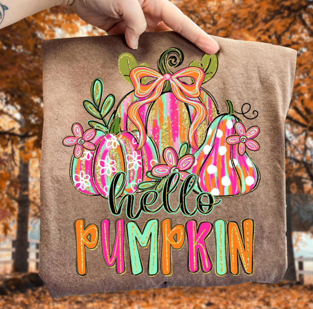 Hello Pumpkin DTF Print