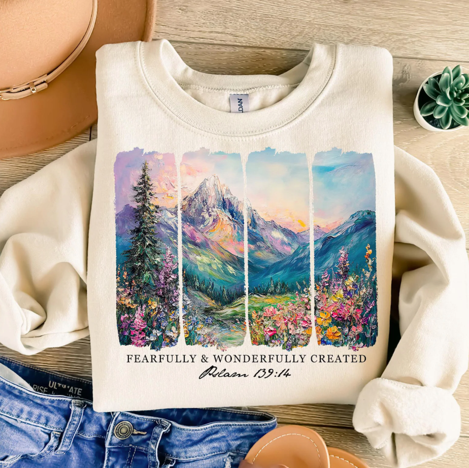 Fearfully and Wonderfully Created DTF Print