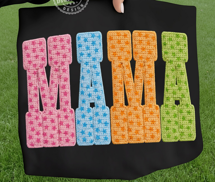 Mama Faux Yarn DTF Print