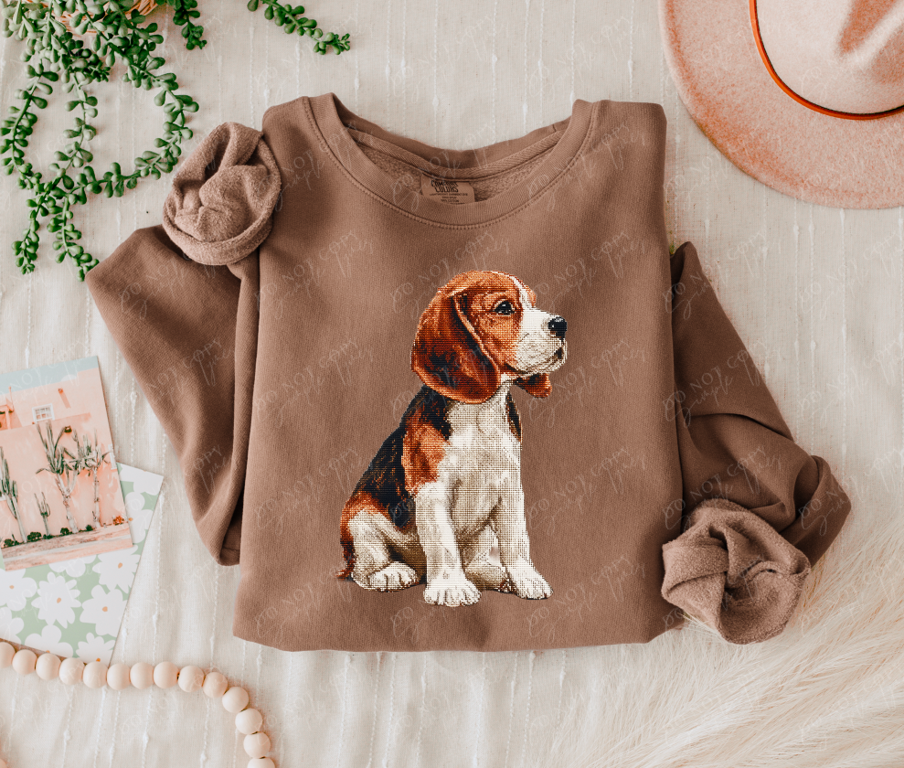 Needlepoint Pets DTF Print