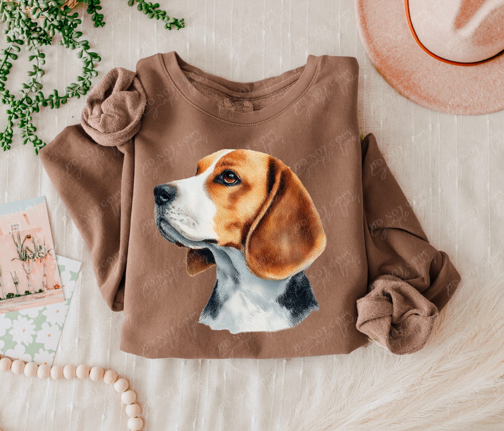 Needlepoint Pets DTF Print