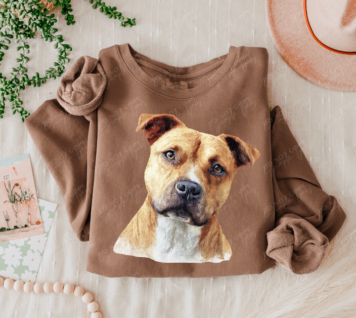 Needlepoint Pets DTF Print