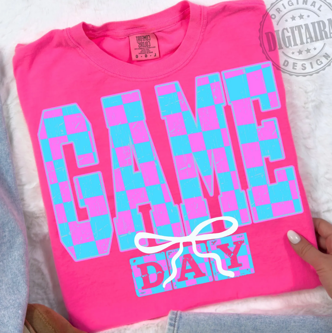 Game Day Checkered DTF Print