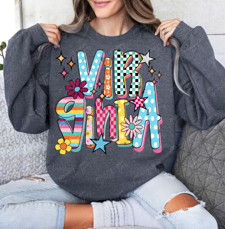 Funky Fresh States DTF Print