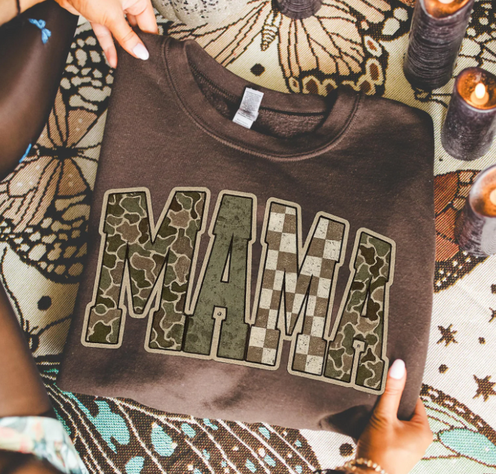 Camo Mama DTF Print