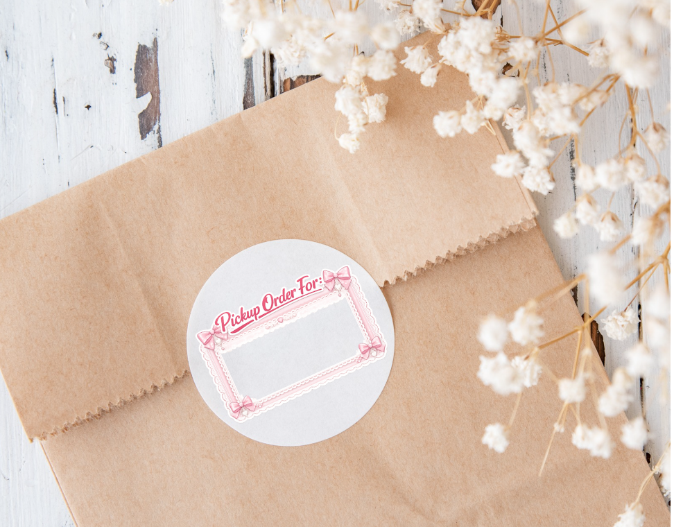 Pickup Order For Sticker Sheet