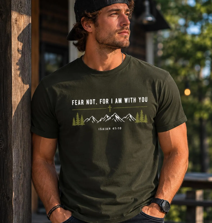 Fear Not I Am With You DTF Print