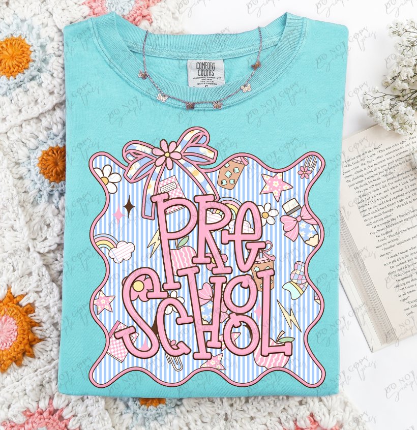 Seersucker Grade Frames Grade Levels Back Print ONLY DTF Print