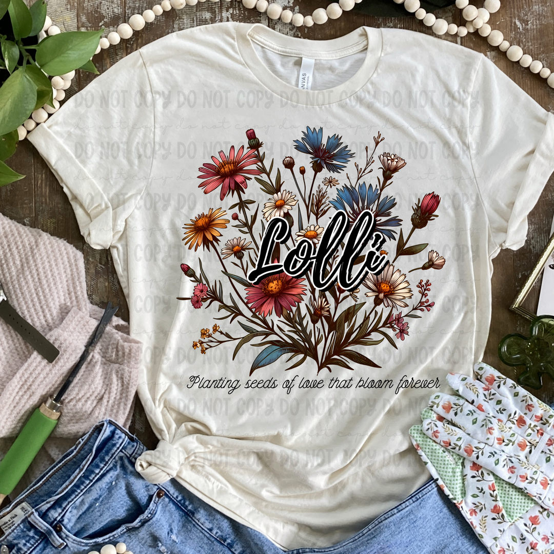 Seeds of Love Names DTF Print
