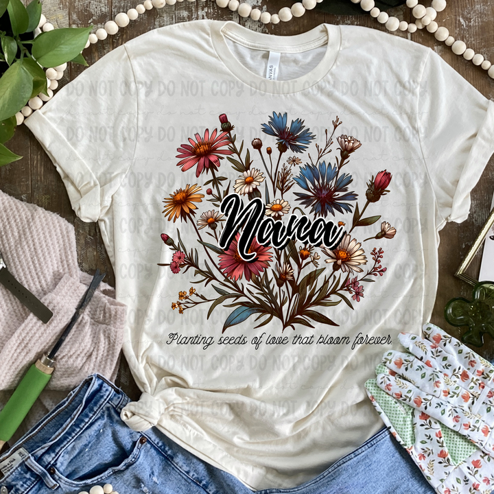 Seeds of Love Names DTF Print